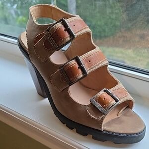 Stylish Brown Leather Women's Sandals
